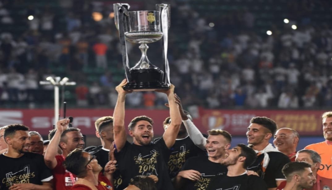 Who Has Truly Beaten Barcelona the Most? 6 Truly beaten Barcelona: A celebratory moment from Valencia’s Copa del Rey victory over Barcelona in 2019