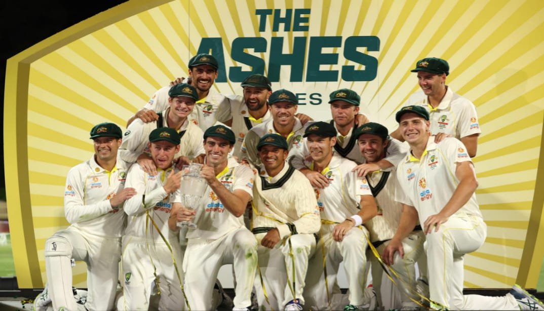 Aus vs England: How Many Test Matches Has Australia Won? 3 Aus vs England: Team photo celebrating with the Ash urn. Australia lifts the Ashes trophy.