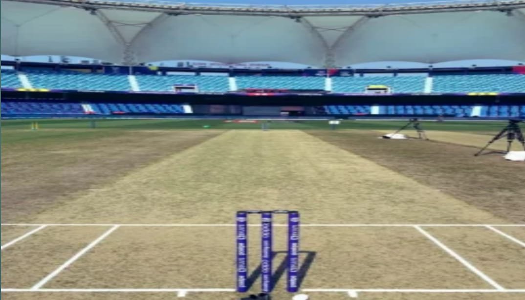 IND vs PAK Women's T20 Dubai: Epic Showdown or Disaster? 2 Dubai pitch with close-up focus on the dry surface