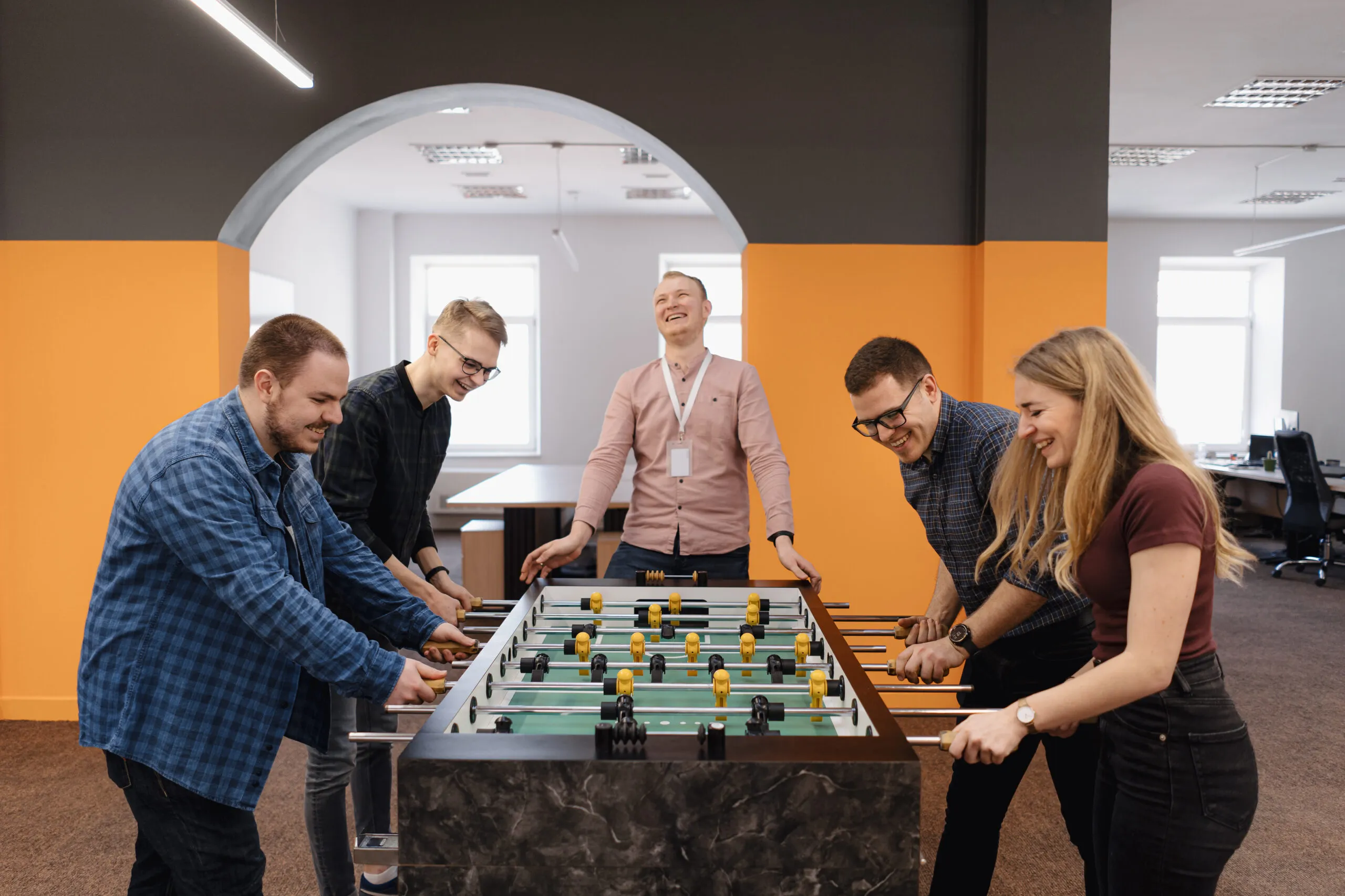 Sport Foosball Fast Paced Competitive Table Action